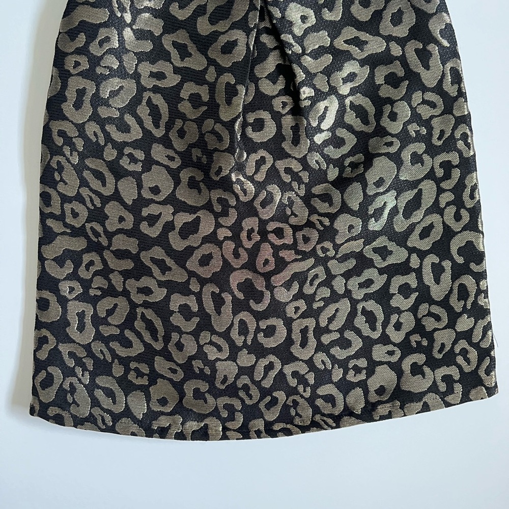 Gymboree Leopard Print Black & Gold Special Occasion Dress SZ 2T ✨ - Picture 3 of 7